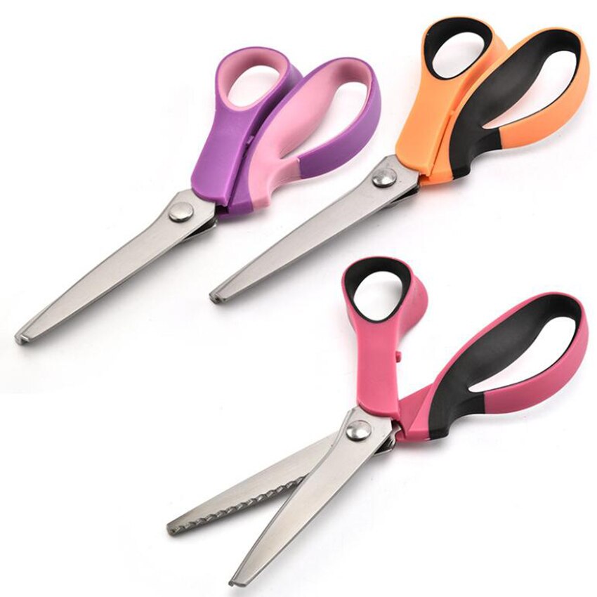 1Pc 5/7MM Triangular/Arc Teeth Lace Scissors Sewing Tailor Scissors DIY Window Pattern Cutter Scissors Sewing Shears