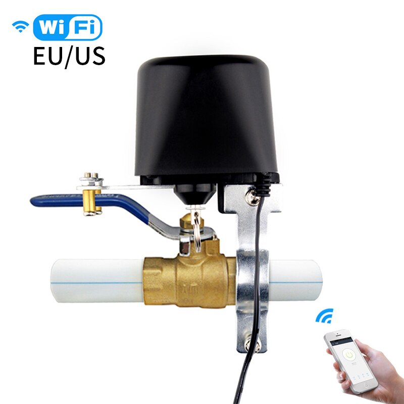 WiFi Smart Gas/Valve Tuya Valve Smart Home Automation Control Valve for Gas Work with Alexa,Google Assistant,IFTTT