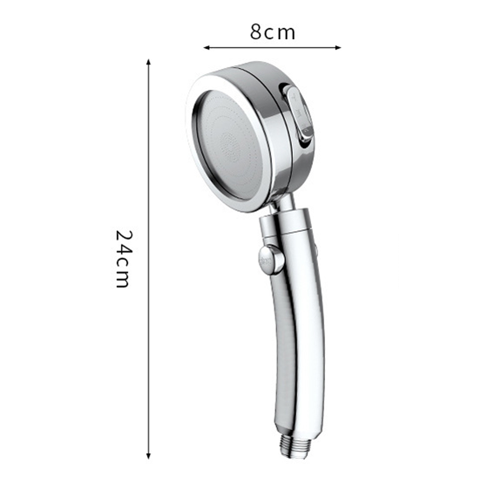 Handheld Douchekop Hoge Druk Chrome 3 Spary Instelling Met On/Off Pauze Schakelaar Waterbesparende Verstelbare Luxe Spa afneembare