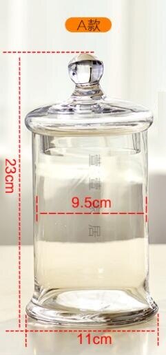 Stærk glas opbevaringstank slik glas slik jar hjemmet dekorer: -en