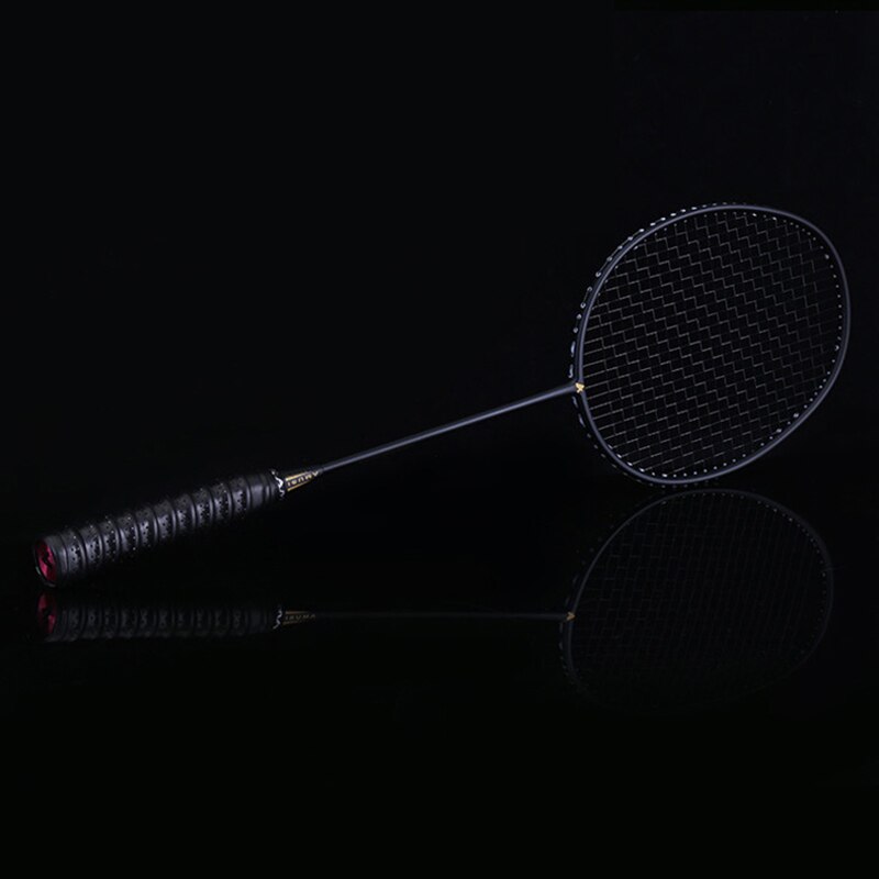 Graphite Single Badminton Racquet Carbon Fiber Badminton Racket with Carrying Bag B2Cshop: 01