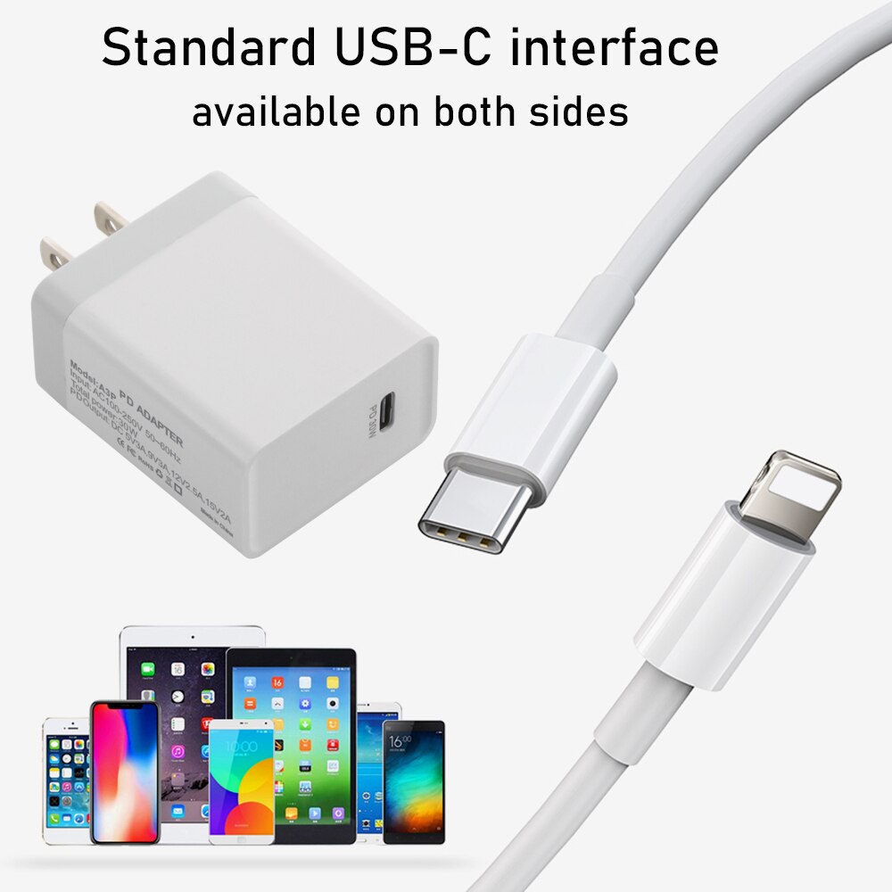 PD 30W Fast Charging Usb C Charger For iphone 12 Mini Pro MAX PD Charger For iPad air 4 For iPad Pro Travel Charging Adapter