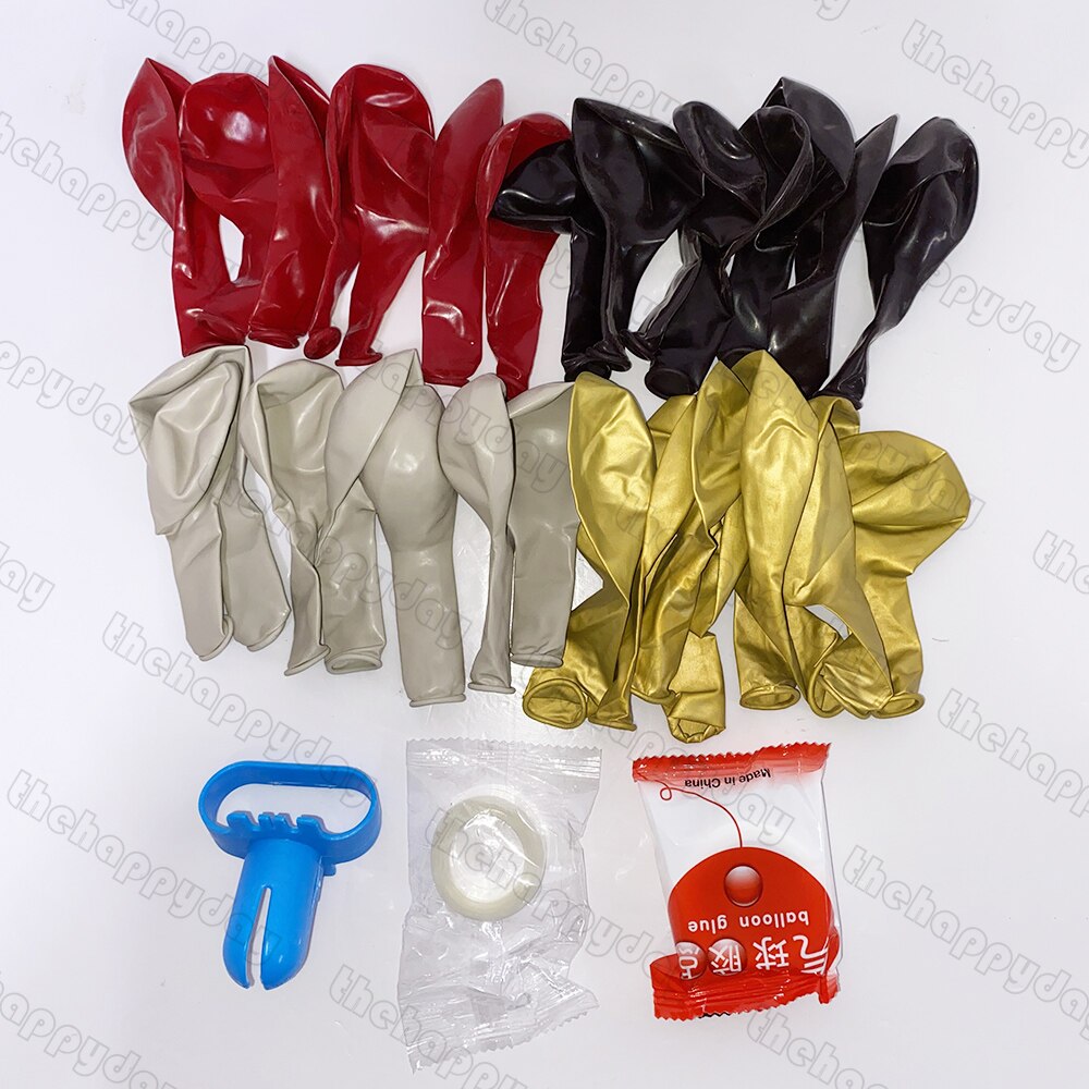 Kit de guirnalda de globos de color rojo vino borgoña, 144 piezas, rosa roja translúcida, arco de globos cromado, decoración para de cumpleaños y boda