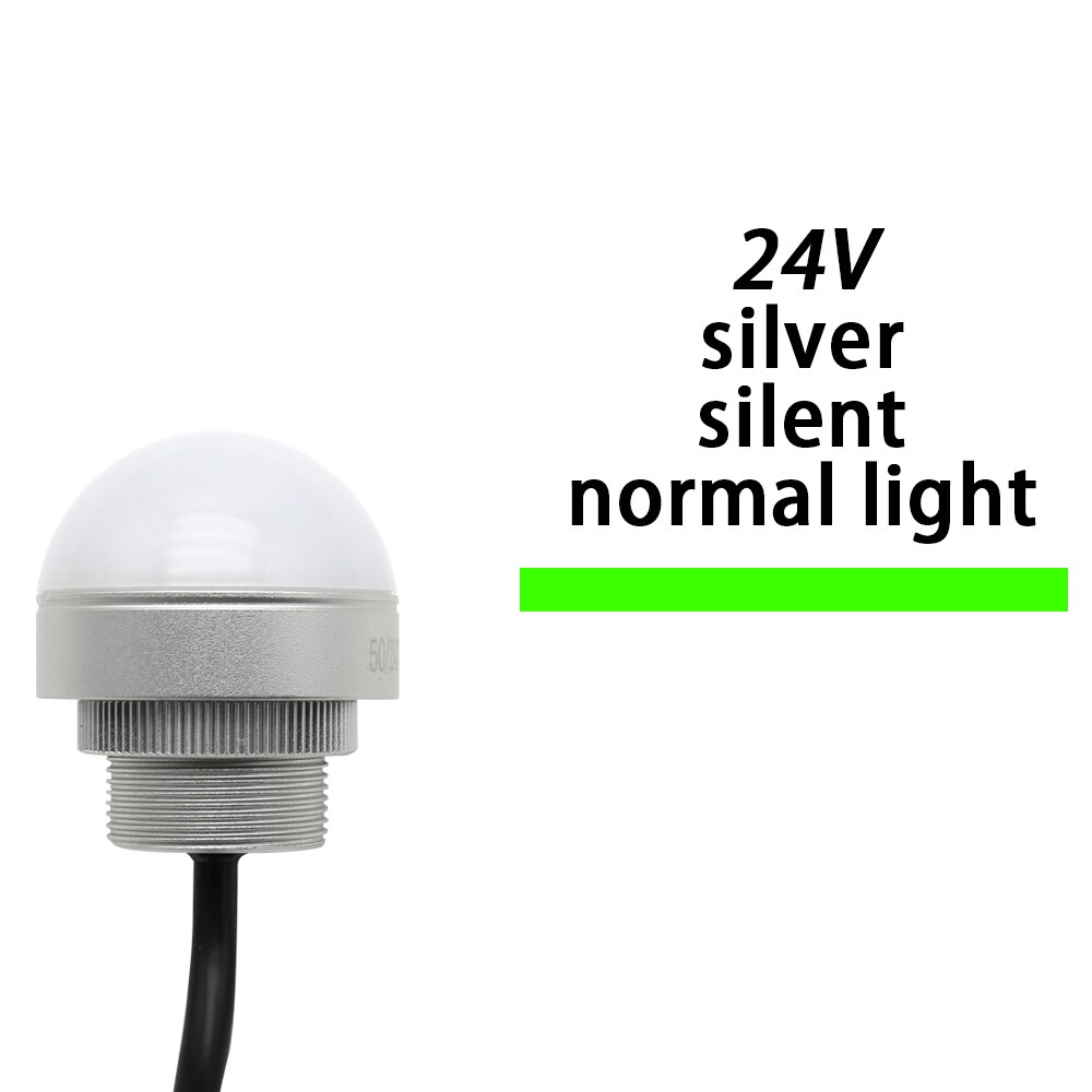Buzzer lumineux tricolore 12V 24V, Machine-outil, étanche, demi-cercle, Signal lumineux d&#39;avertissement, petit équipement, LED rouge jaune vert: 24v s n