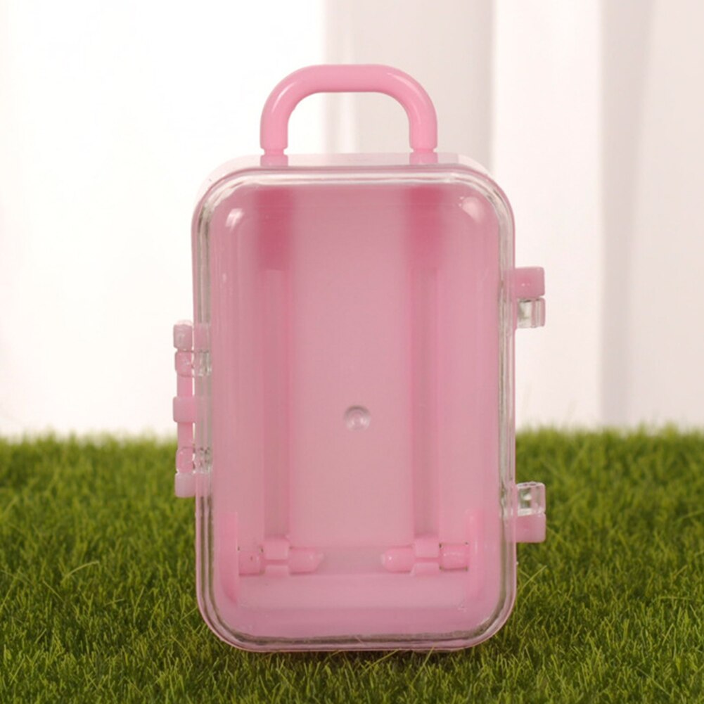 12pcs Mini Cute Party Favors Wedding Birthday Candy Box Suitcase Shape With Handle Baby Shower Portable Lightweight: Default Title