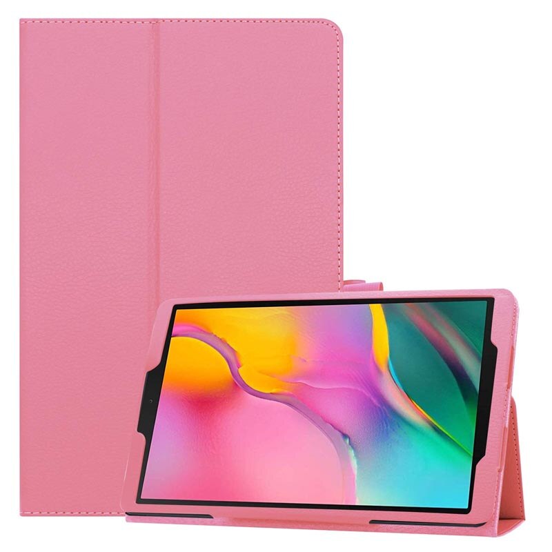 For Samsung Galaxy Tab A 10.1 Case PU Leather Magnetic Flip Cover For Samsung Galaxy Tab A 10.1'' SM-T510 / SM-T515 Tablet: Pink