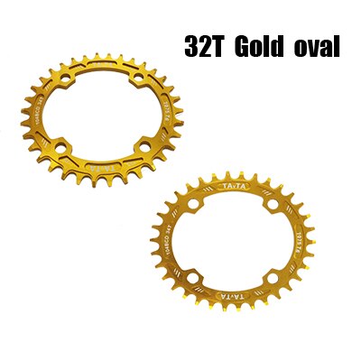 Sykkel kjedekrans 32t/34t/36t ruller oval smal avlet sykkel kjede hjul sykkel tilbehør front stjerne sykkel krone: 32t måke ovale