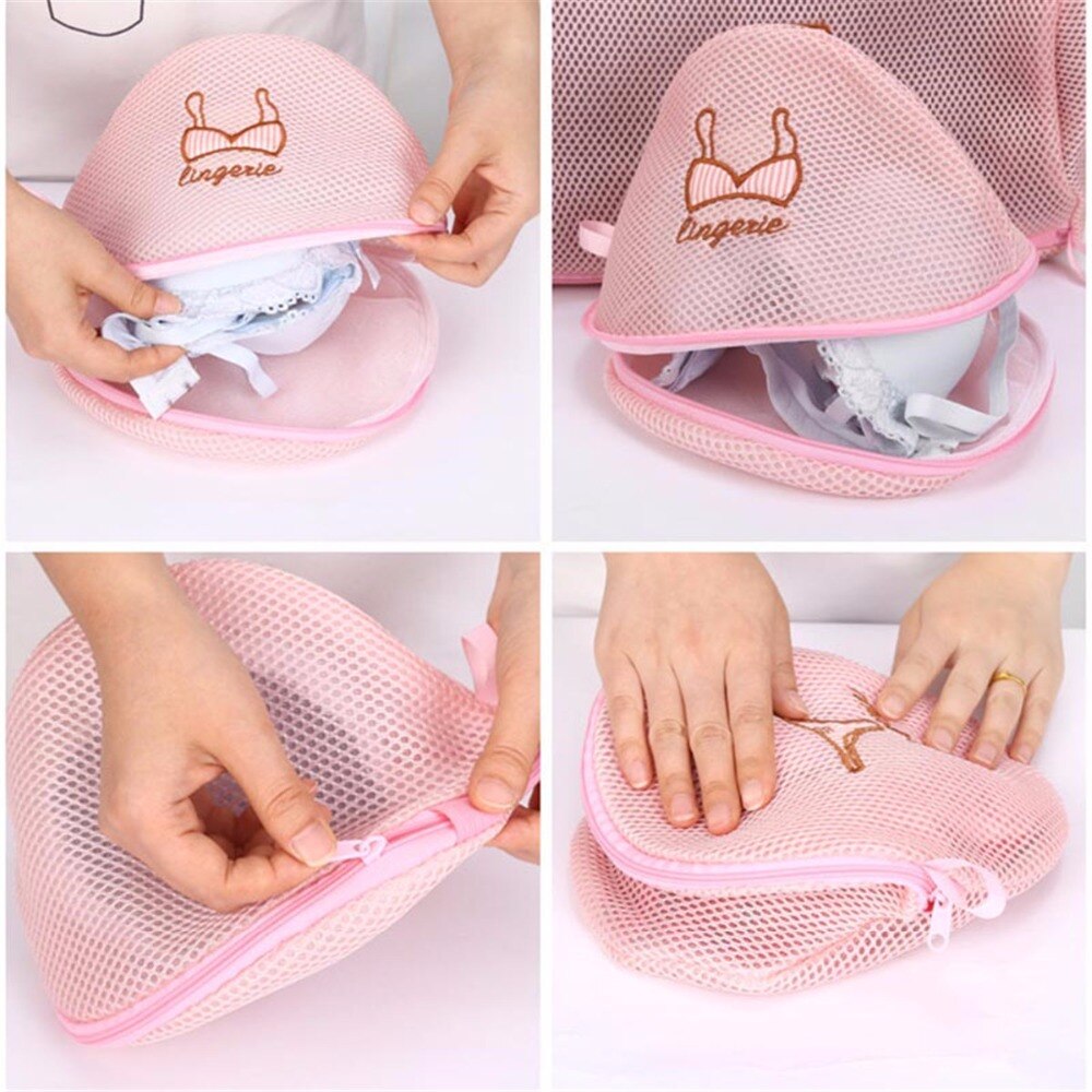 Polyester mesh waszak delicatesse lingerie bh sokken ondergoed kleding waszakken zakje kleding beschermhoes