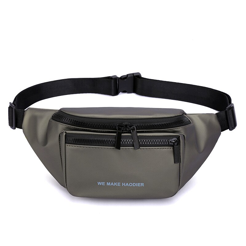 Riñonera impermeable de gran capacidad para hombre y mujer, Cangurera de nailon de , a la , bolso cruzado para el pecho para exteriores, Unisex,: Caqui