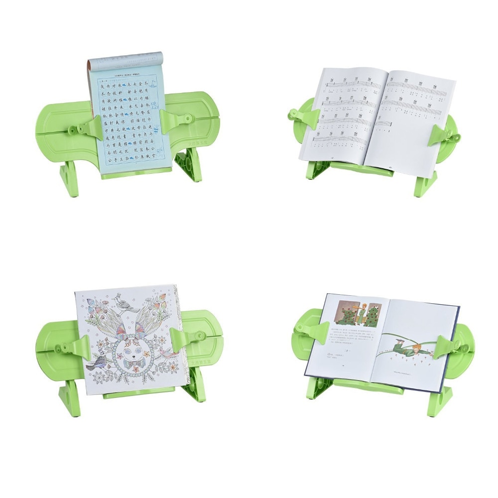 Adjustable Book Stands and Holders for Reading,Recipe Book Stands/Holders (Green)
