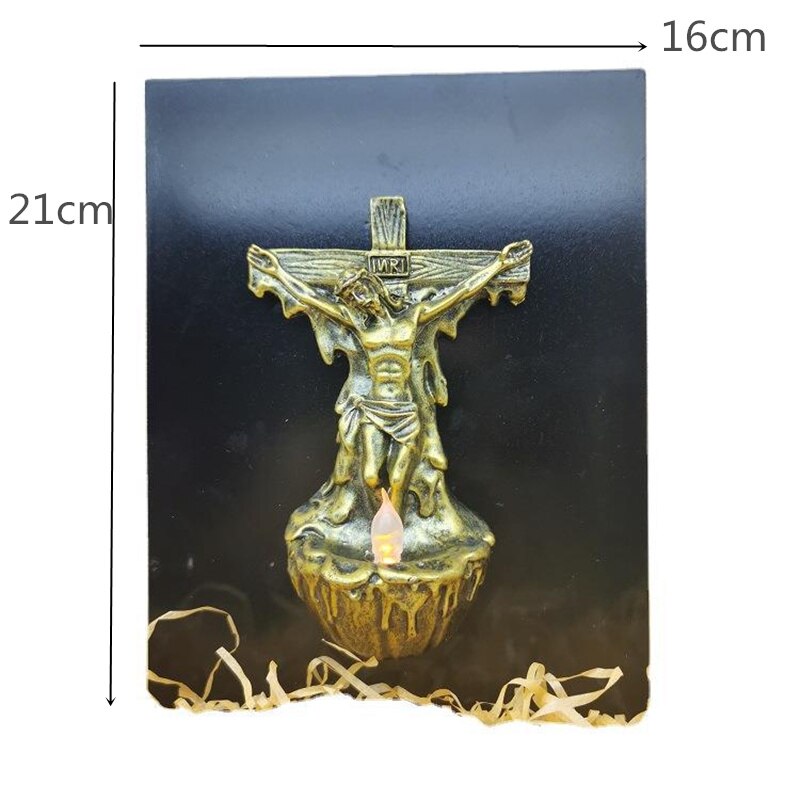 Croix de jésus décorative pour la maison, croix murale, décoration artisanale, d&#39;église catholique