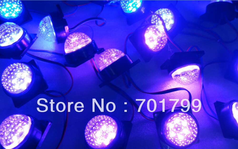 20 stks DC12V WS2811 pixel module met transparante cover; 6 stks 5050 led binnen; 1.44 W;, 50mm diameter