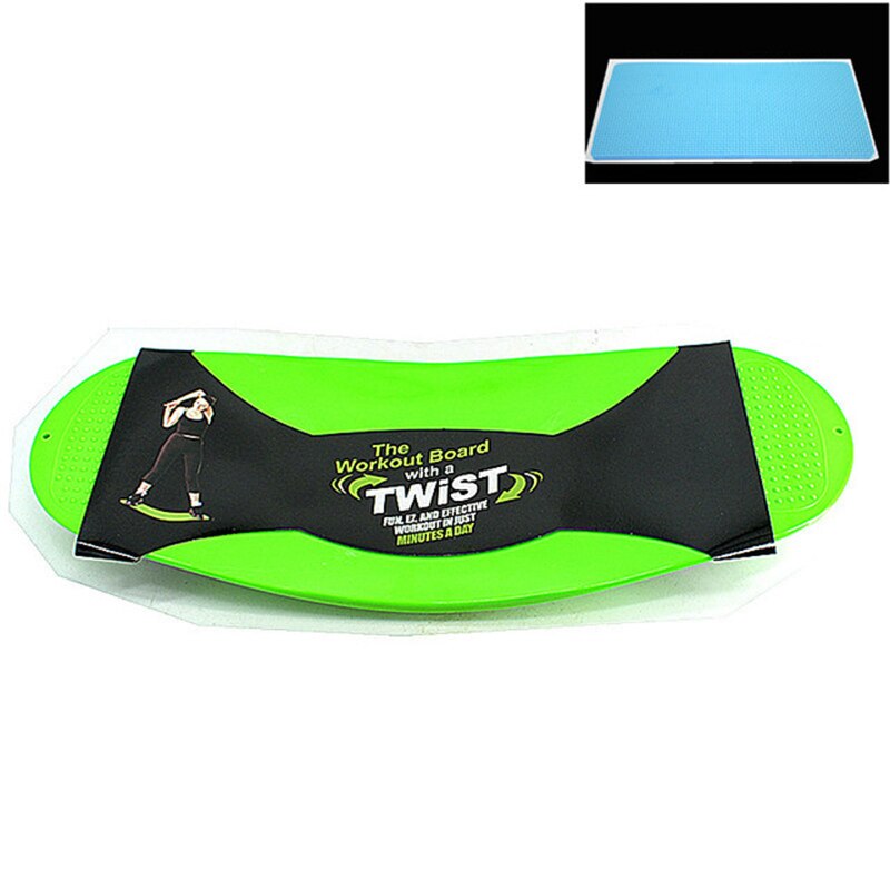 ABS Twisting Gym Fitness Balance Board Workout Thigh Yoga Training Board Non Slip Exercise Abdominal Women Twist Prancha Fitness: Green