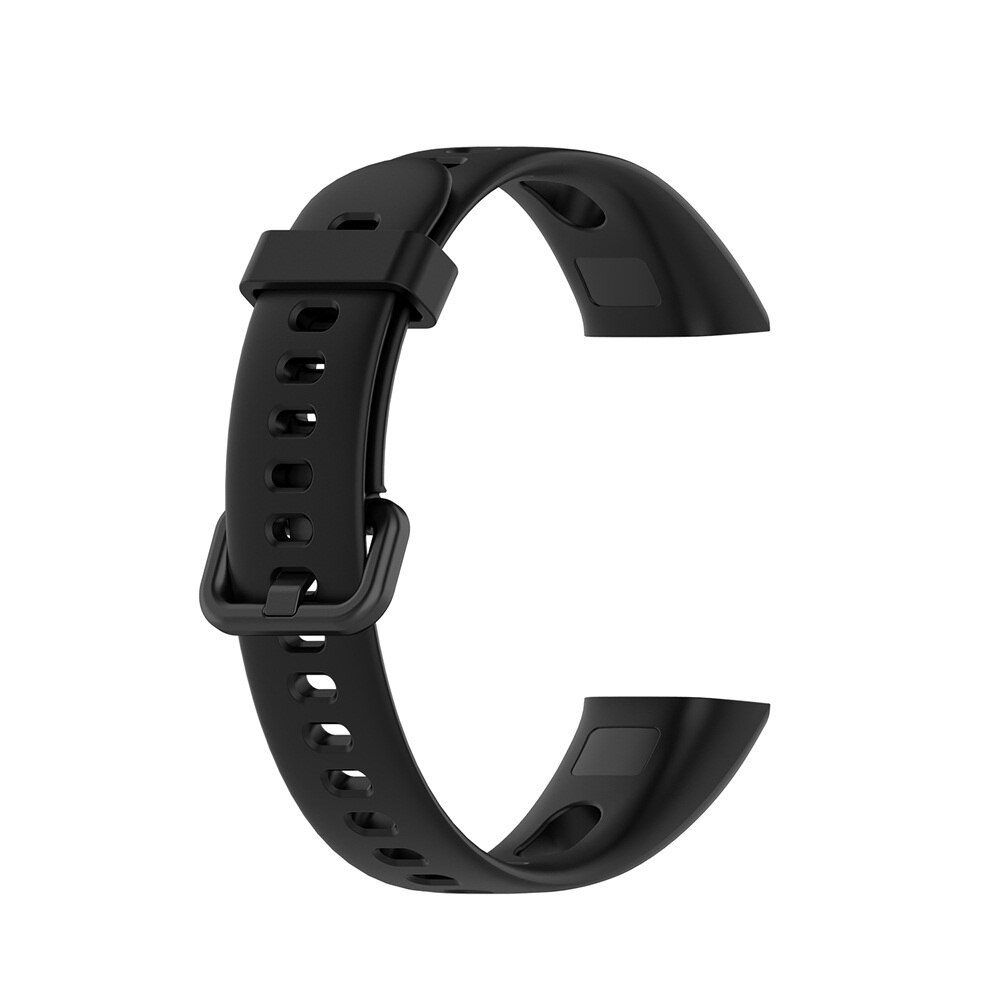 Soft Sports Silicone Wrist Strap Replacement Watch Band for HUAWEI Band 4 / Honor 5i Buckle Smart Watch Accessories: black