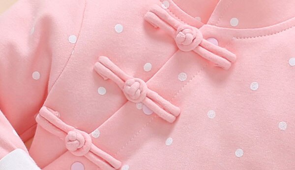 Ropa de algodón para niños traje de cuerpo del bebé es un traje tang de cuello alto de estilo chino