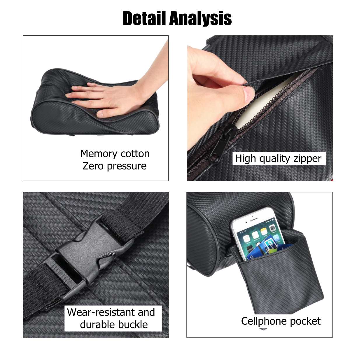 Car Armrest Universal Leather Pad Auto Armrests Car Center Console Arm Rest Seat Box Pad Vehicle Protective Car Styling