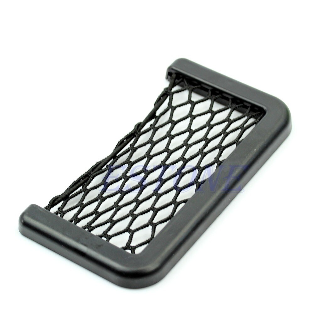 1Pc Vehicle Storage Mesh Resilient Car Carrying String Bag Nylon Network Pocket Handphone Holder Auto Accessories