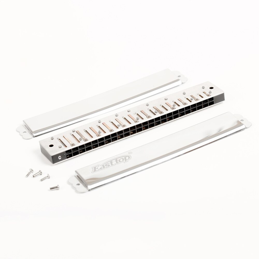 German imported gong Easttop t2403 harmonica senior adult beginner 24-hole c-tune musical instrument polyphonic harmonica