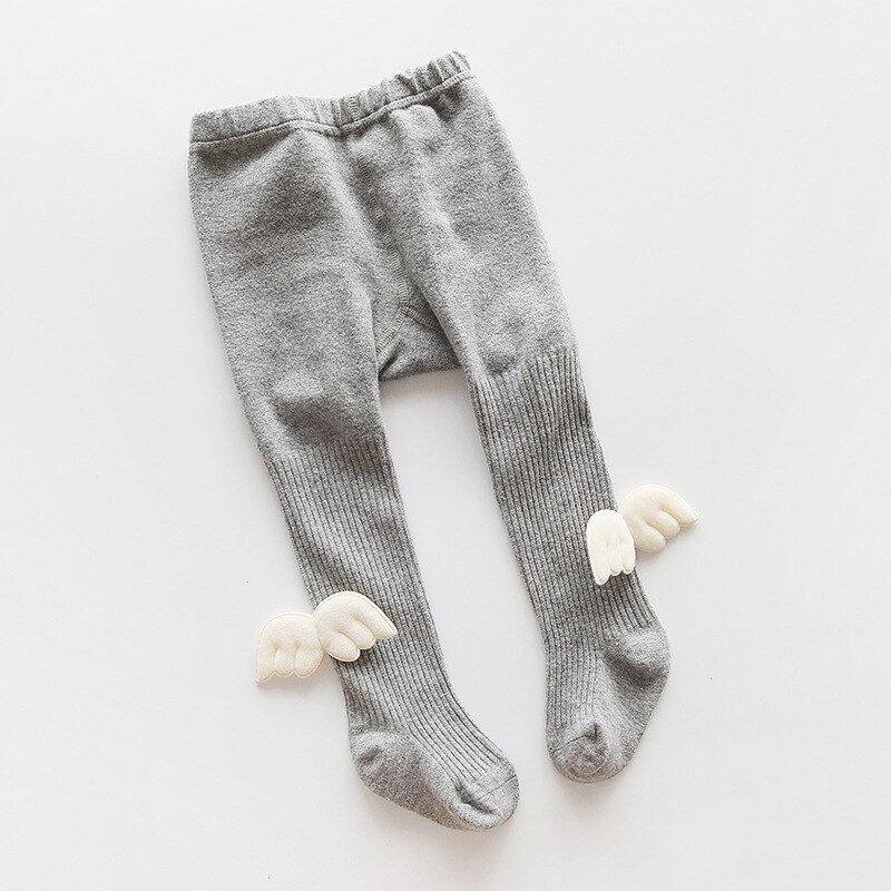 GZhilovingL Autumn Winter Infant Baby girls Cotton Angel Lovely Wing Pantyhose Warm Child Kids Ribbed Legging Knitted Stockings