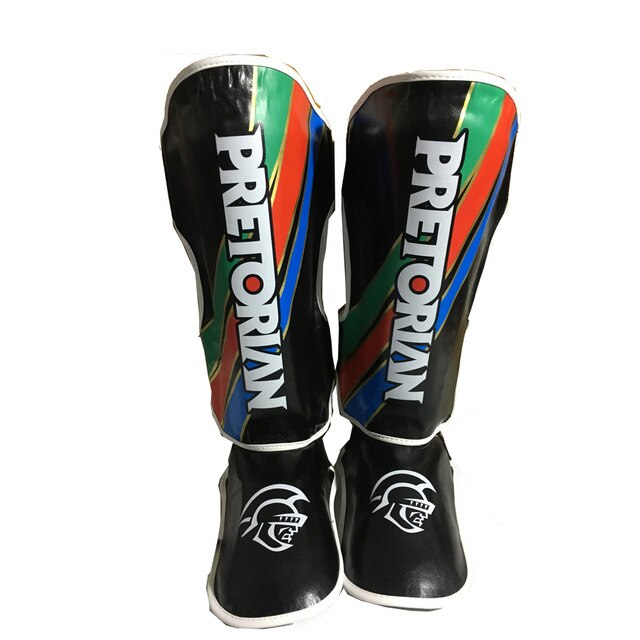 PRETORIAN Thick Boxing Shin Guards MMA Full Protection Muay Thai Kick Leg Warmers Shin Pads Taekwondo Ankle Guard: Classic / L