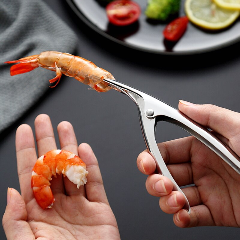 Konco rustfrit stål rejeskræller, manual &amp; hurtig krebs rejer deveiner peel reje skræller værktøj