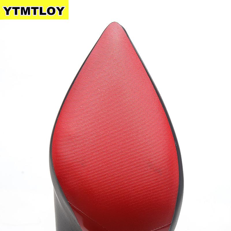 Botines De piel sintética con cremallera para Mujer, botas con tacones altos, color negro, punta estrecha, para Otoño e Invierno