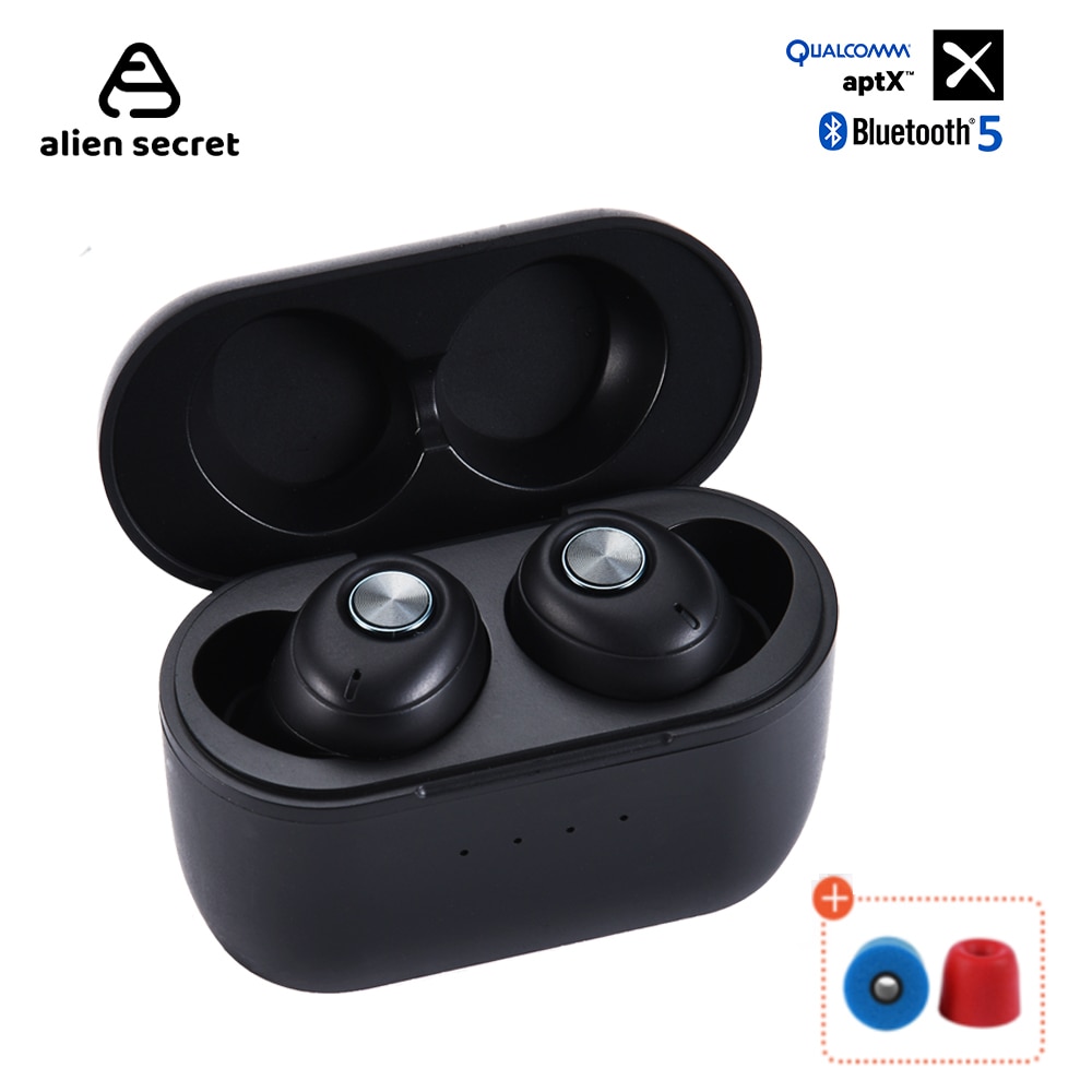 Alien-auriculares inalámbricos Secret Predator Pro Aptx, cascos con cable, Bluetooth, micrófono CVC8.0, 80 horas de trabajo