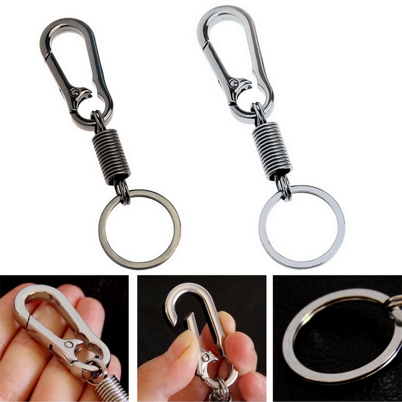 Simple Strong Metal Carabiner Clip Keyring Keychain Chain Holder Organizer Climbing Hook Key Chain Rings Perfect