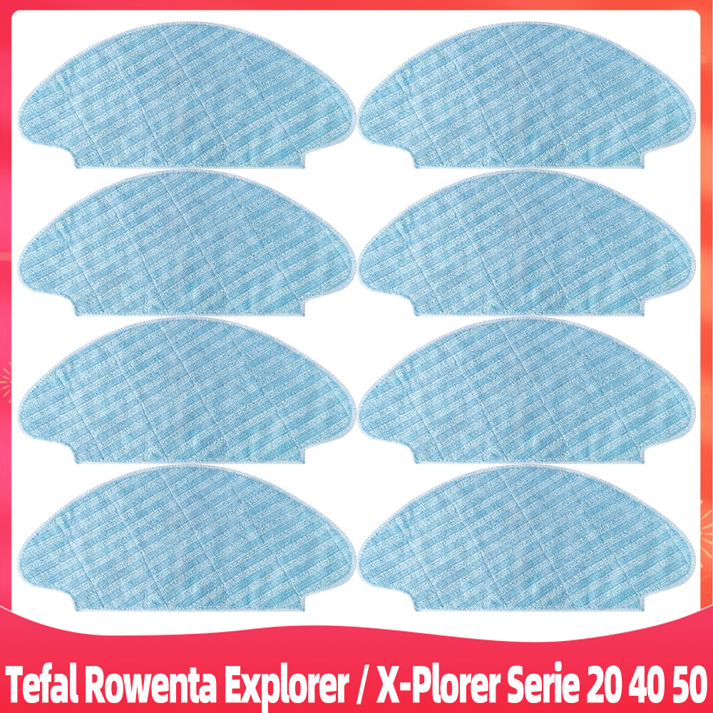 Ajuste para aspiradoras Robot Rowenta Tefal x-plorer 20 / 40 / 45 / 50 / isweep x3, Cepillo Lateral principal, filtro Hepa, accesorios de pieza de fregona: Naranja