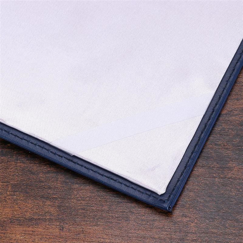 A4 Leather Certificate Cover Certificate Folder Blank Cover Protective Case Blank Certificate Shell Cover Outer Holster 2 Colors