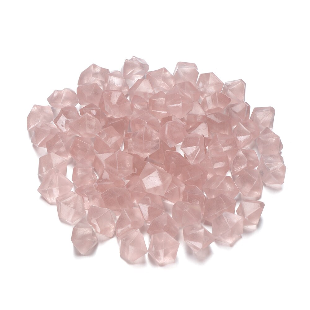 Pierre de résine lumineuse en forme irrégulière 14mm, 300 pièces/paquet, pierres colorées de décoration pour jardin et aquarium: Color  4