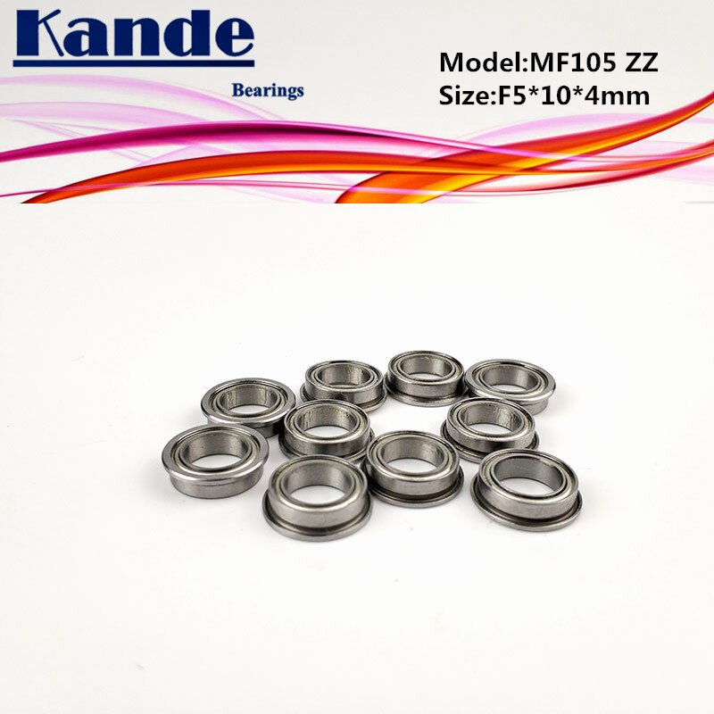 Kande Lagers 10 Pcs MF105ZZ MF105 MF105 Zz Miniatuur Flenslager F5x10x4mm