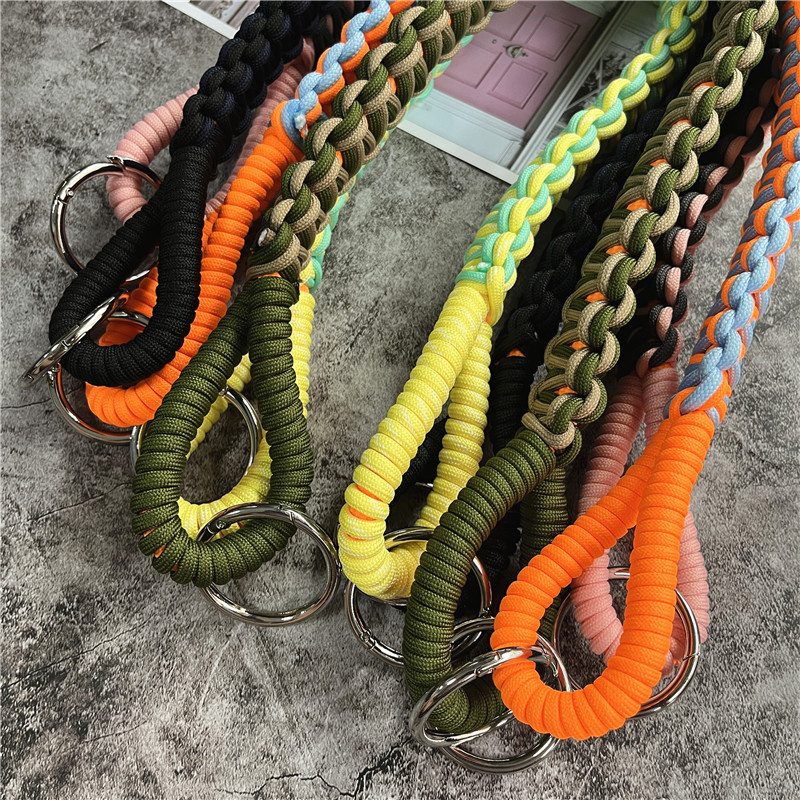 Bolso de hombro para teléfono móvil, cordón trenzado, correa de mano ancha, accesorios para bolso de contraste, cordones Premium, cuerda Universal