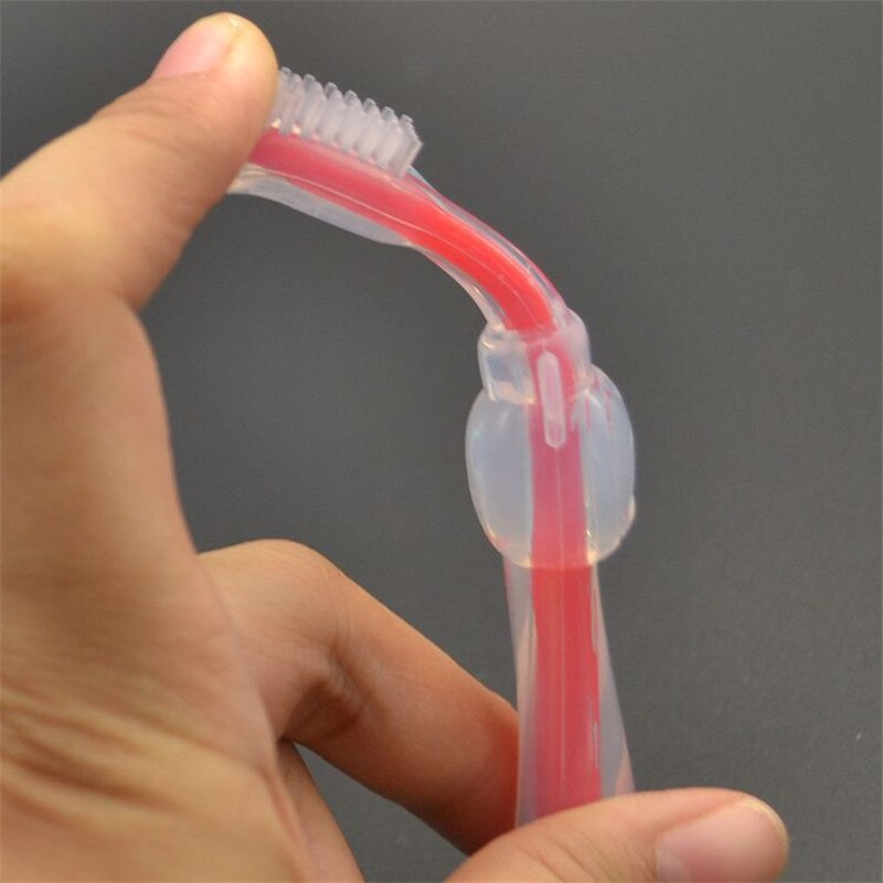 Soft-bristle Silicone Toothbrush for Infant Toddlers Children Training Protect Gums Toothbrush Baby Safe Ultra-soft Toothbrushes