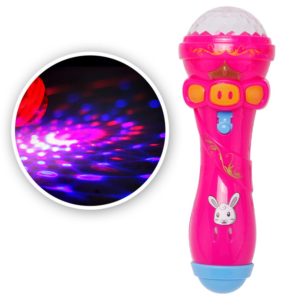 Microphone Model Lighting, Cute Mini Funny Wireless Microphone Shape Music Karaoke Luminous Lighting Toys