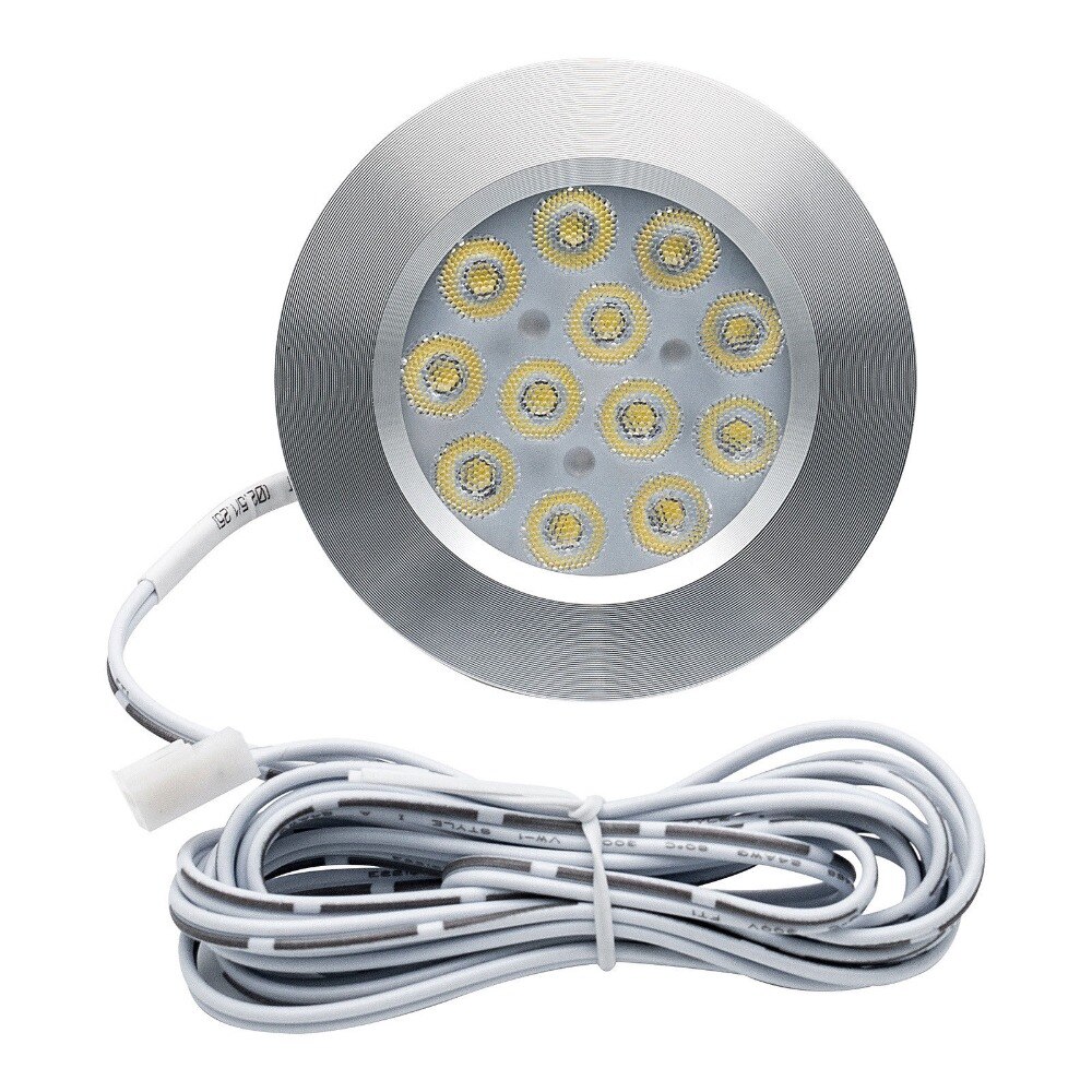 10 stuks 12 V 3 W Witte LED Ronde Spot Interieur Koepel Plafond Licht Voor Auto RV Boot Camper LED interieur Wit Licht 3000 K