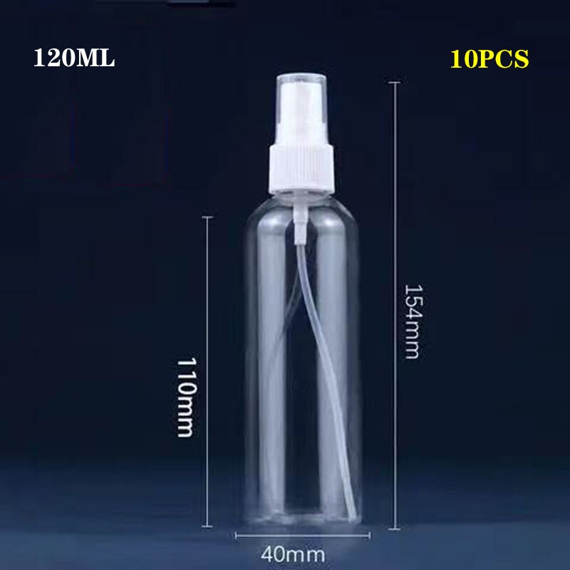 Plastic Spuitfles Kleine Alcohol Spray Fles Desinfectie Speciale Draagbare Aparte Fles Make-Up Water Spray Fles 10Pcs: 120ML