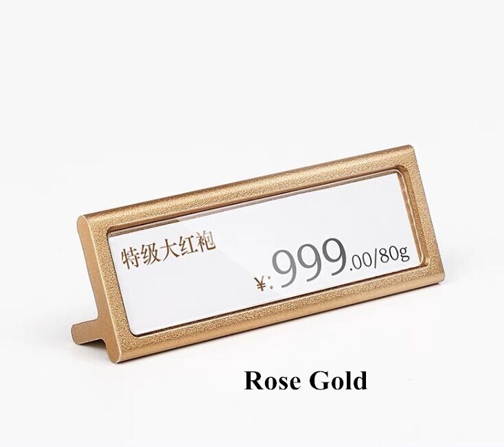 Black Gold Silver Mini Metal Sign Holder Display S... – Vicedeal
