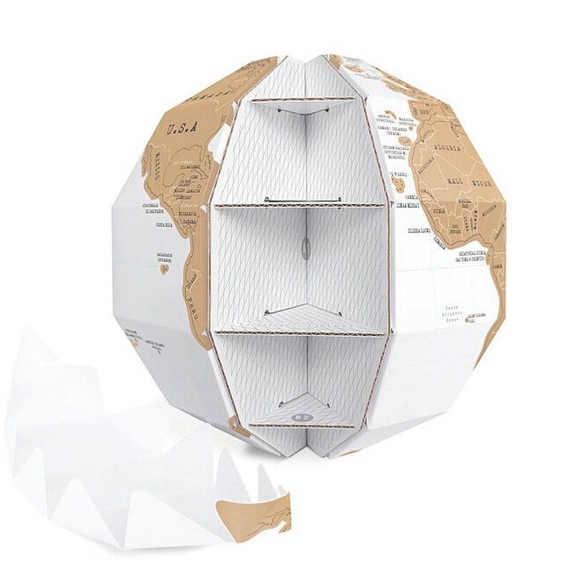 DIY Tellurion Scratch Globe Maps Globes Home Office Decoration World Map Inflatable Training Geography Map Travel Study