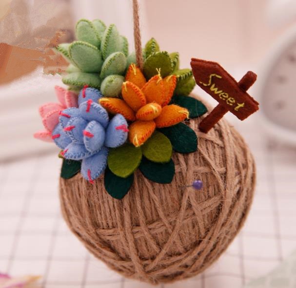 Fieltro de lana para decoración de dormitorio y sala de estar, kit de fieltro para manualidades diy, , para suculentas, Material de fieltro no terminado