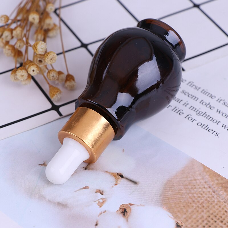 10/20/30 Ml Amber Fles Dropper Etherische Olie Parfumflesjes Lege Container Reizen Hervulbare Fles Transparant bruin