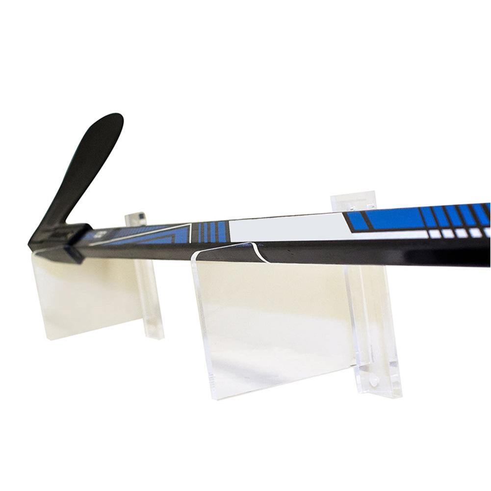 2PCS Hockey Stick Display Holder Transparent Durable Acrylic Wall Mount Golf Clubs Bracket Ice Hockey Stand Easy To Instal