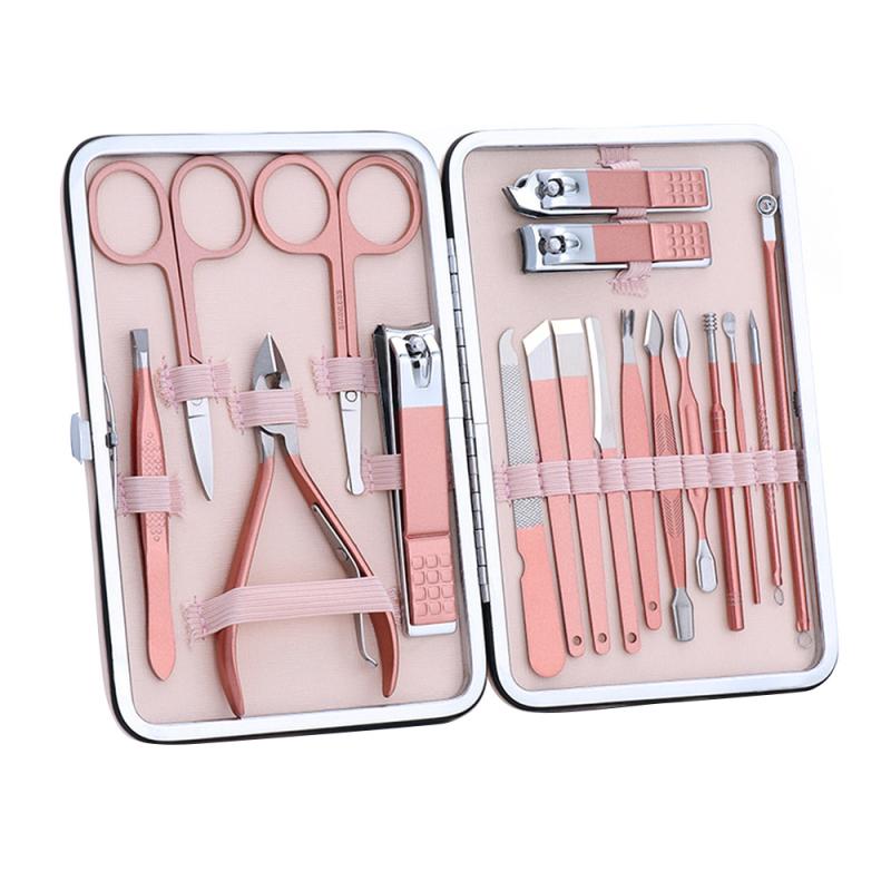 7/10/12/16/18 pcs/set Gold Nail Clipper Set Stainl... – Grandado