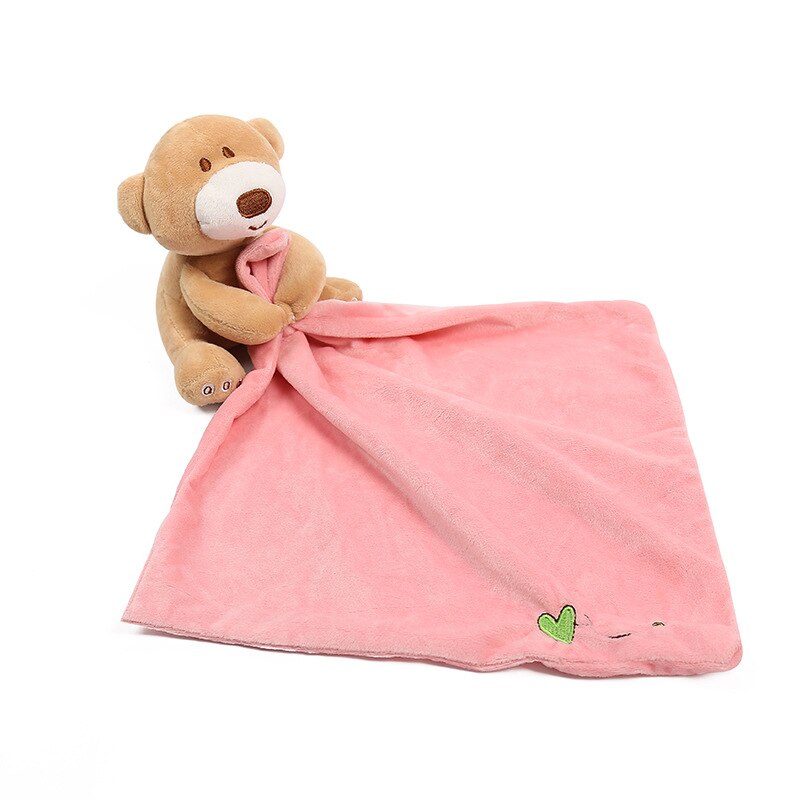 Baby Bär puppe beschwichtigen handtuch Baby ruhig tücher komfort plüsch schal speichel handtuch Baby schließen Spielzeug Handtuch Decke Niedliche Puppe