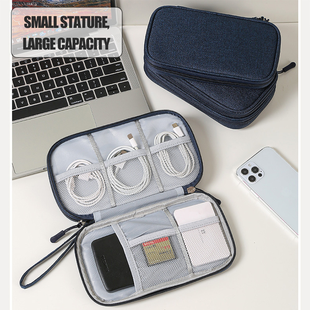 Reise tragbare digitale Zubehör Aufbewahrungstasche Organizer von Handytasche U Disk Ladebank Handy, Mobiltelefon Datenkabel Aufbewahrungstasche