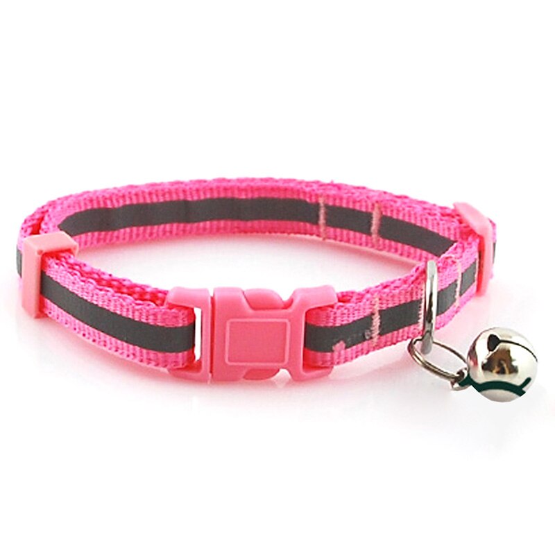 2 maten Nylon Reflecterende Halsband Kleine Kant Hond Kat Poppy Huisdier Kraag met Bel