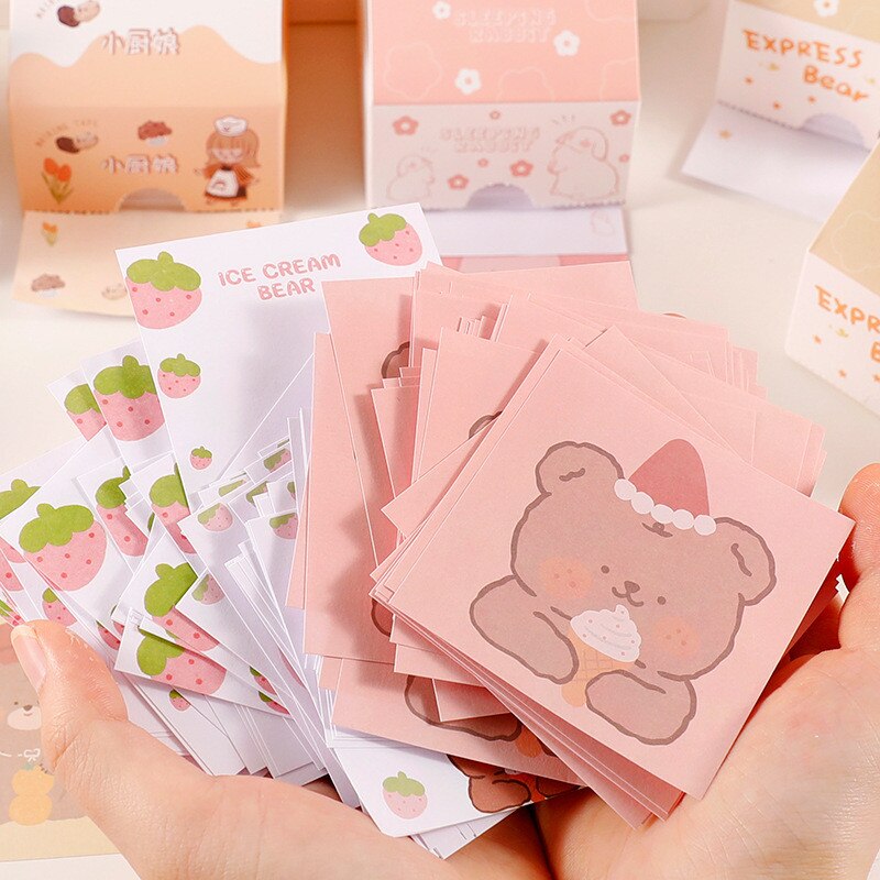 Post-It Notes Leuke Melkpak Scrapbooking Stickers Stationaire Kantoor Schoolbenodigdheden Chinoiserie Papier Memo Pad Kleverige Label