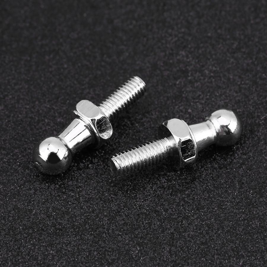 2 stuks Auto Rvs Ball Stud Bolt M6 voor Gasveren Bal Ended Motorkap Auto Accessoires wiel moer