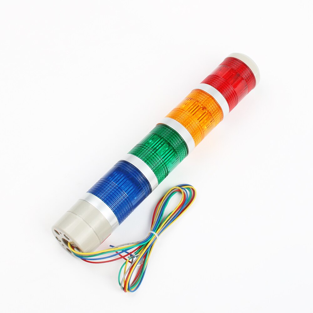 12V 24V 110V 220V Safety Stack Lamp Red Green Yellow Industrial Tower Signal steady Light LTA-502 indicator LED with buzzer