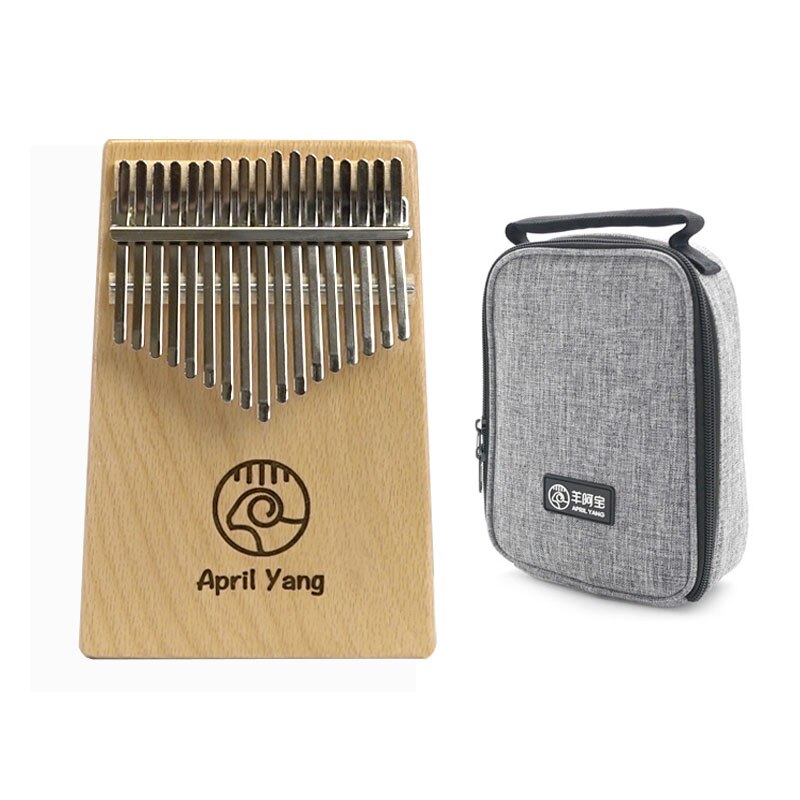 April Yang 17 Keys Acoustic Solid Body Kalimba: Acoustic Solid Body